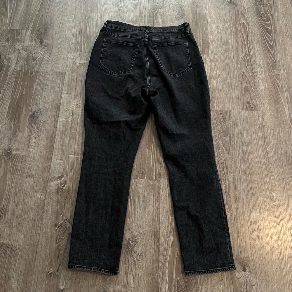 Abercrombie & Fitch Curve Love 90’s Slim Straight High Rise Criss Cross Waist - Picture 3 of 8